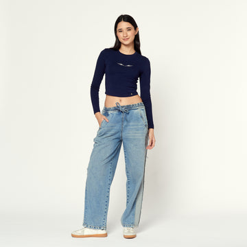 Jean Denim Jogger Celeste