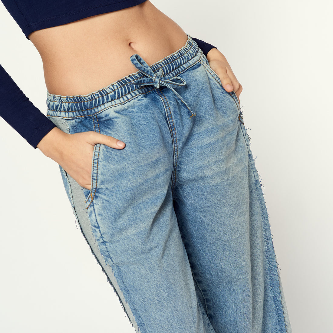 Jean Denim Jogger Celeste