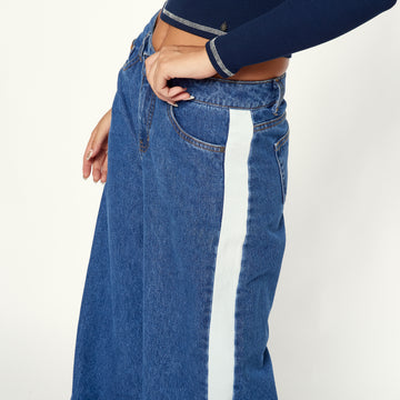 Jean Franja Azul