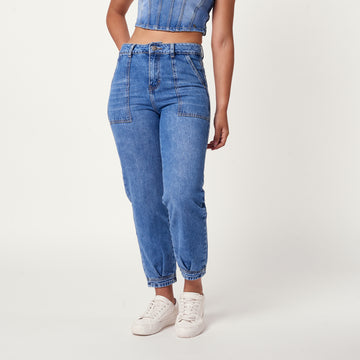 Jean New Slouchy Celeste