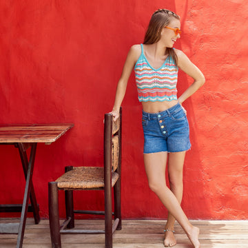 Short Colores Azul
