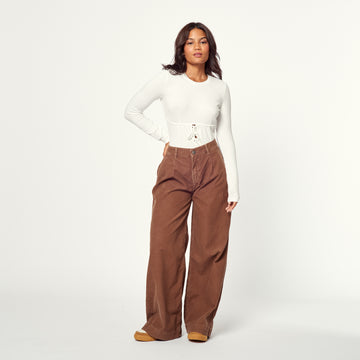 Pantalon Adelina Marron
