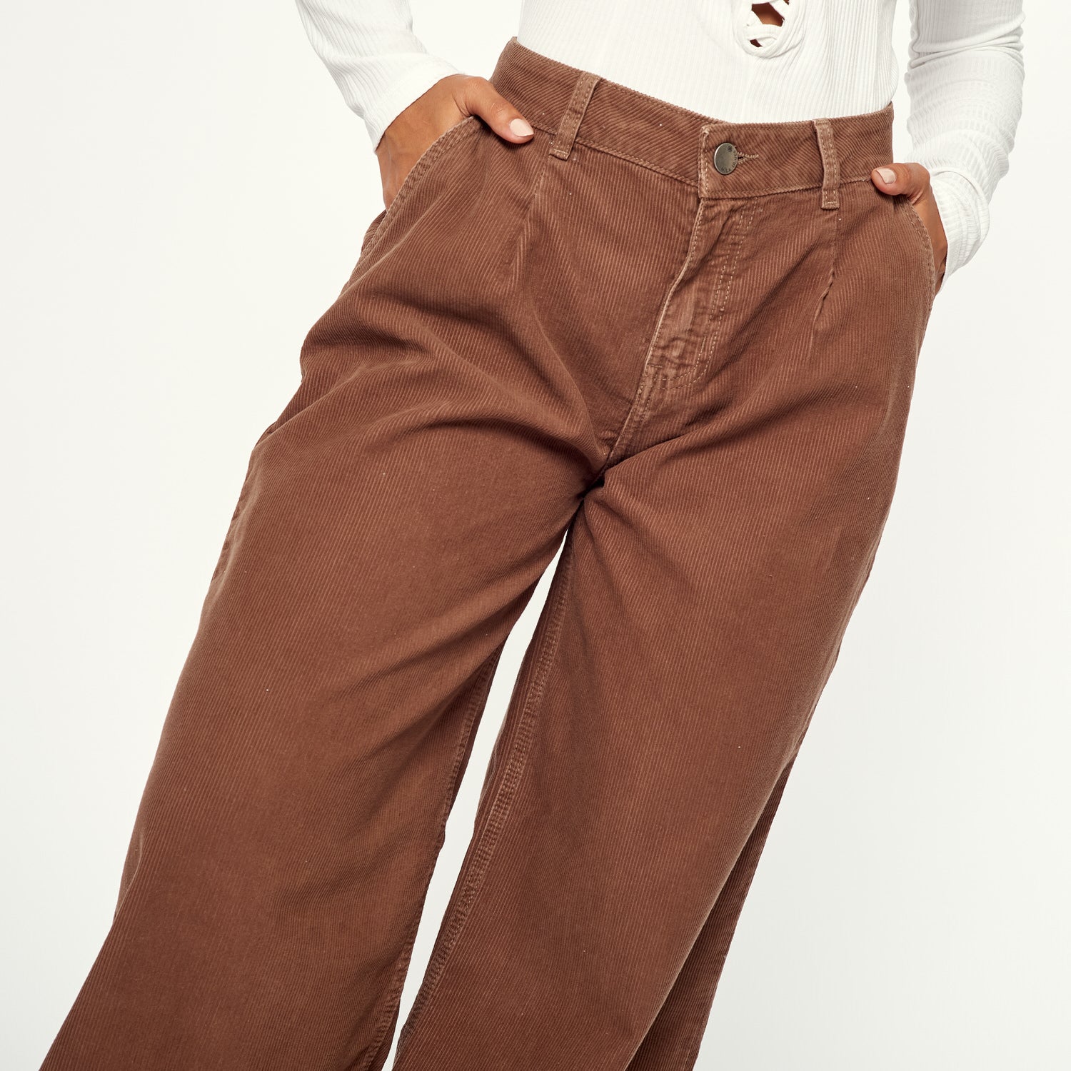 Pantalon Adelina Marron