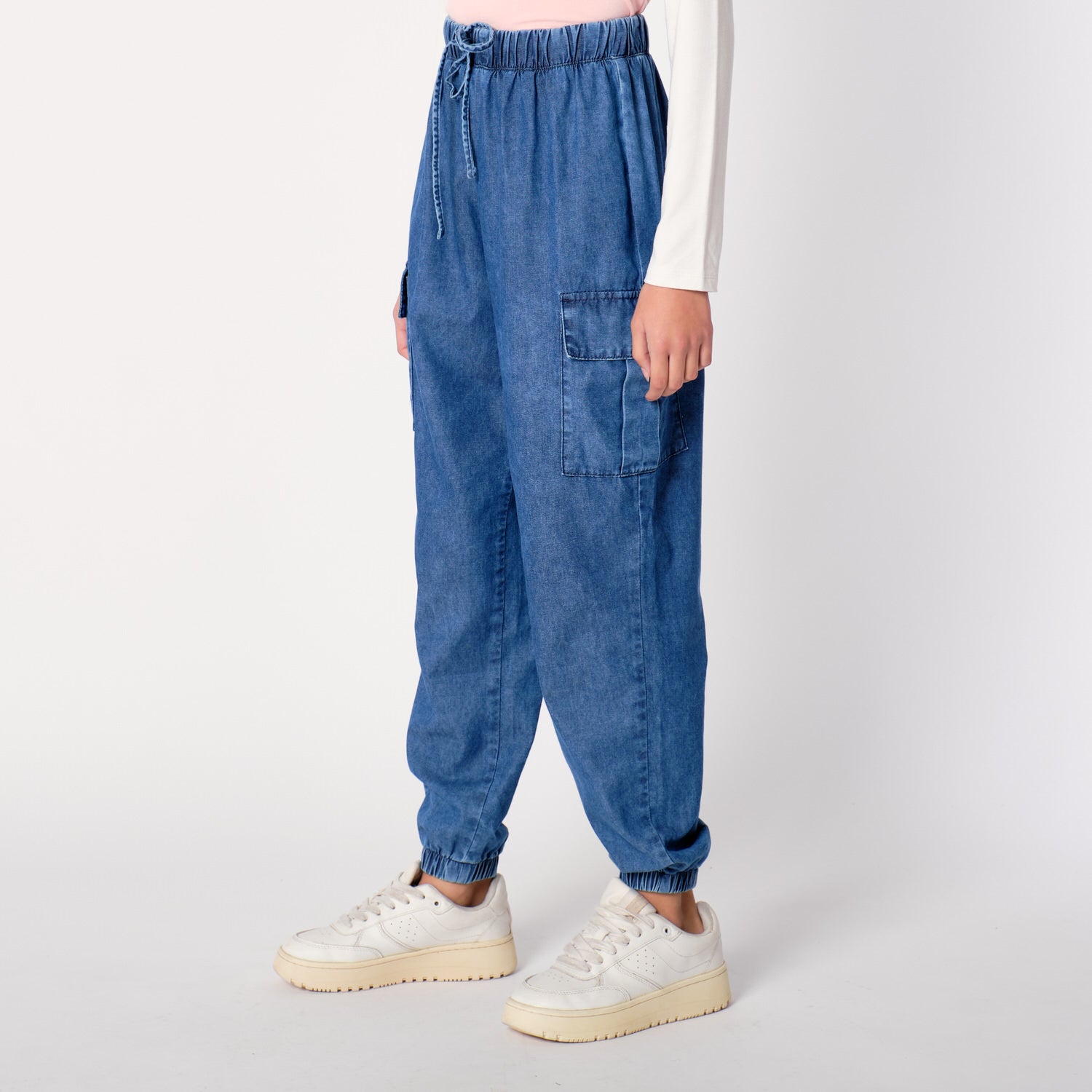 Pantalon Cargo Azul