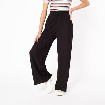 Pantalon Culotte Flare Negro