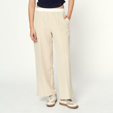 Pantalon Frontal Crema