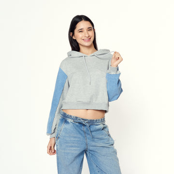 Polera Denim Gris