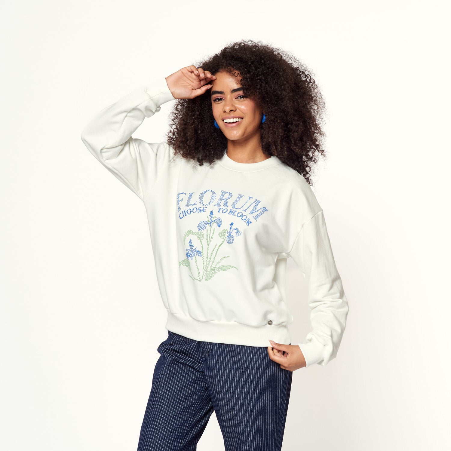 Polera Florum Hueso
