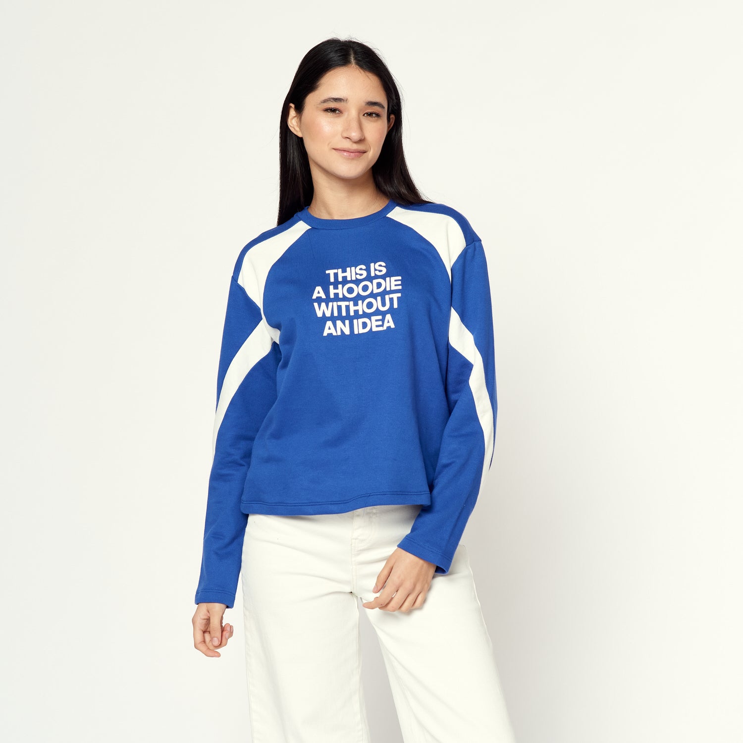 Polera Hoodie Azulino