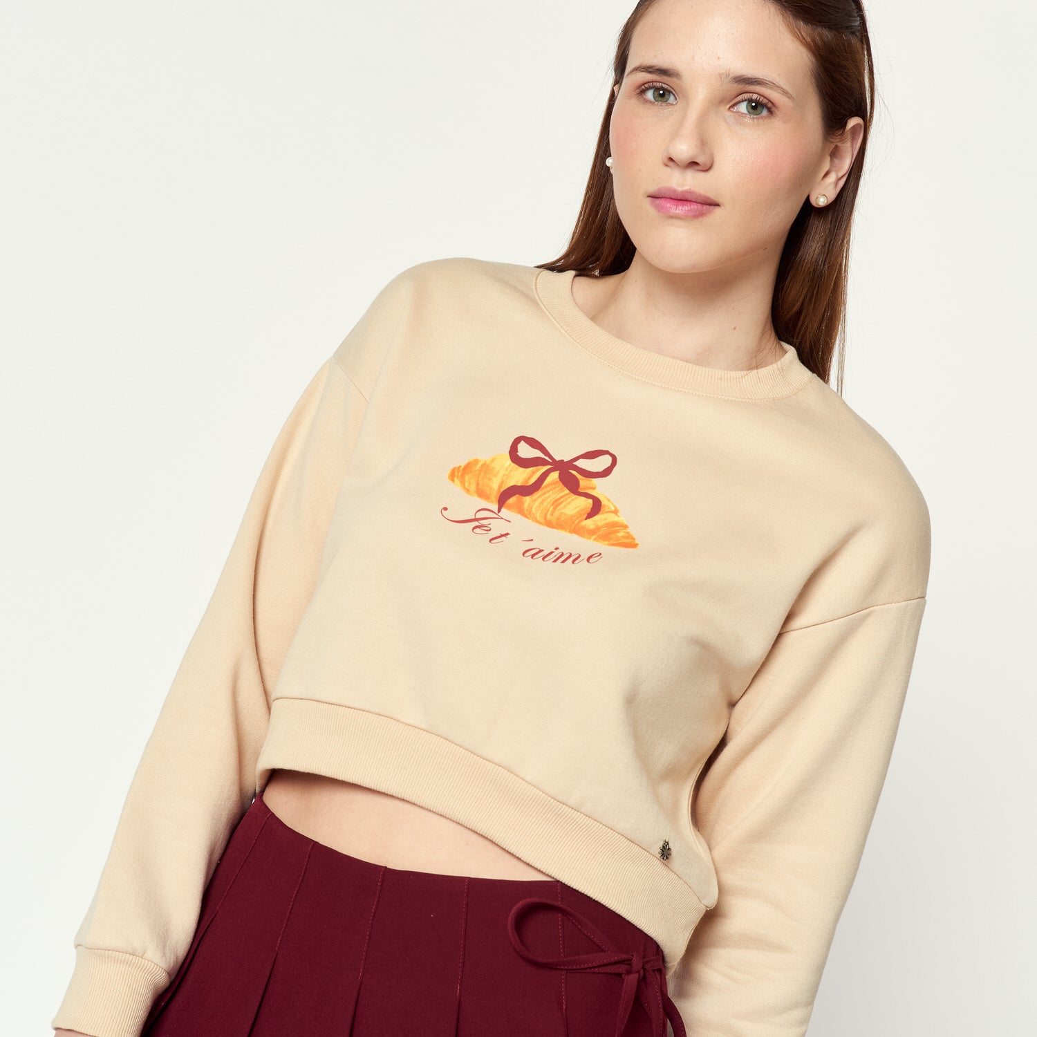 Polera La Vie Rose Crema