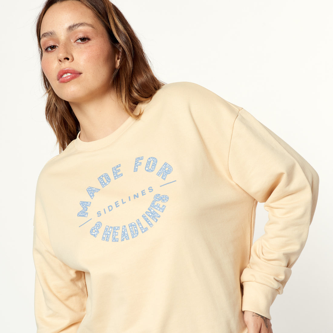 Polera Varsity Crema