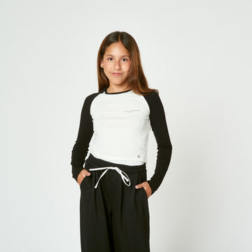 Polo Crop Hueso