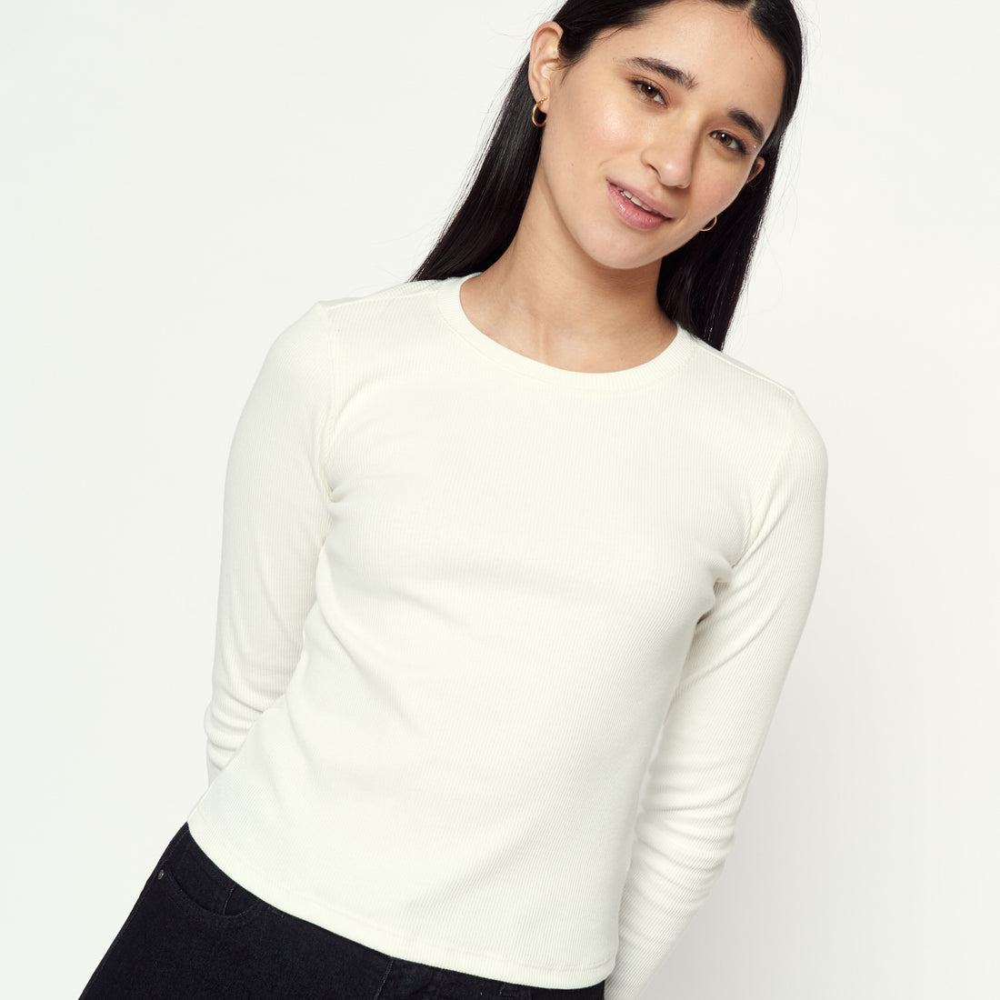 Polo Cuello Redondo Milk Out Hueso