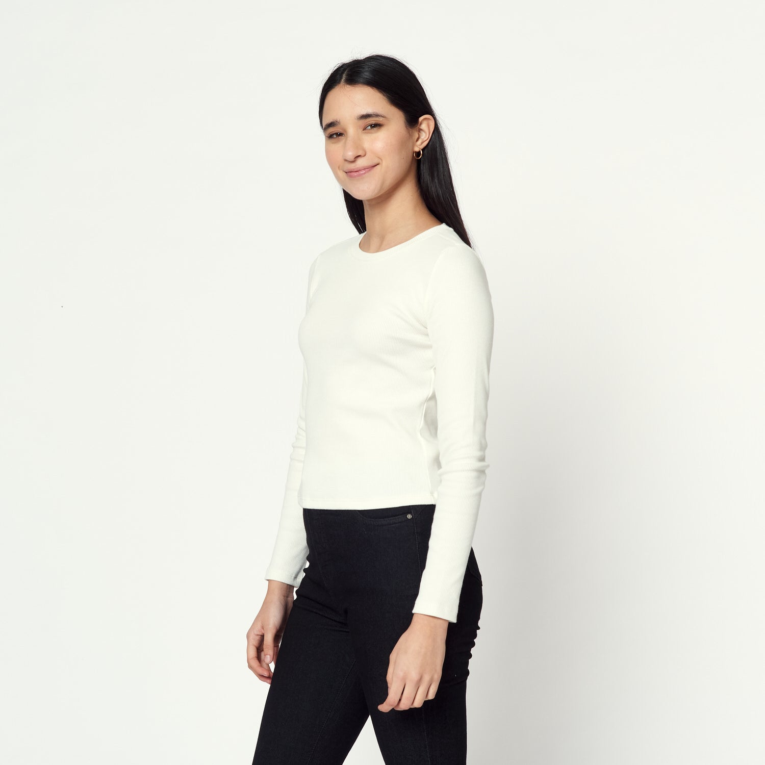 Polo Cuello Redondo Milk Out Hueso