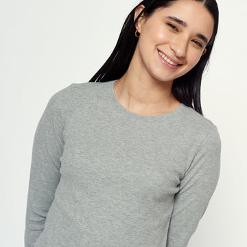 Polo Cuello Redondo Milk Out Melange