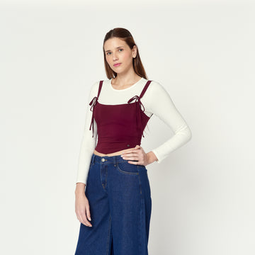 Polo Cuttie Burgundy