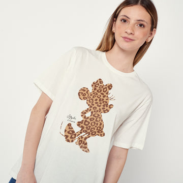 Polo Minnie Cheetah Hueso