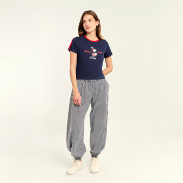 Polo Minnie Rayas Azul