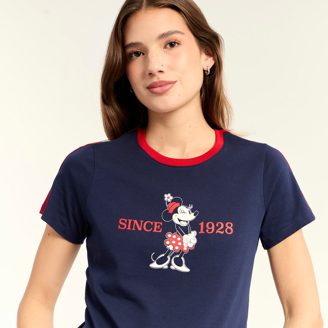 Polo Minnie Rayas Azul