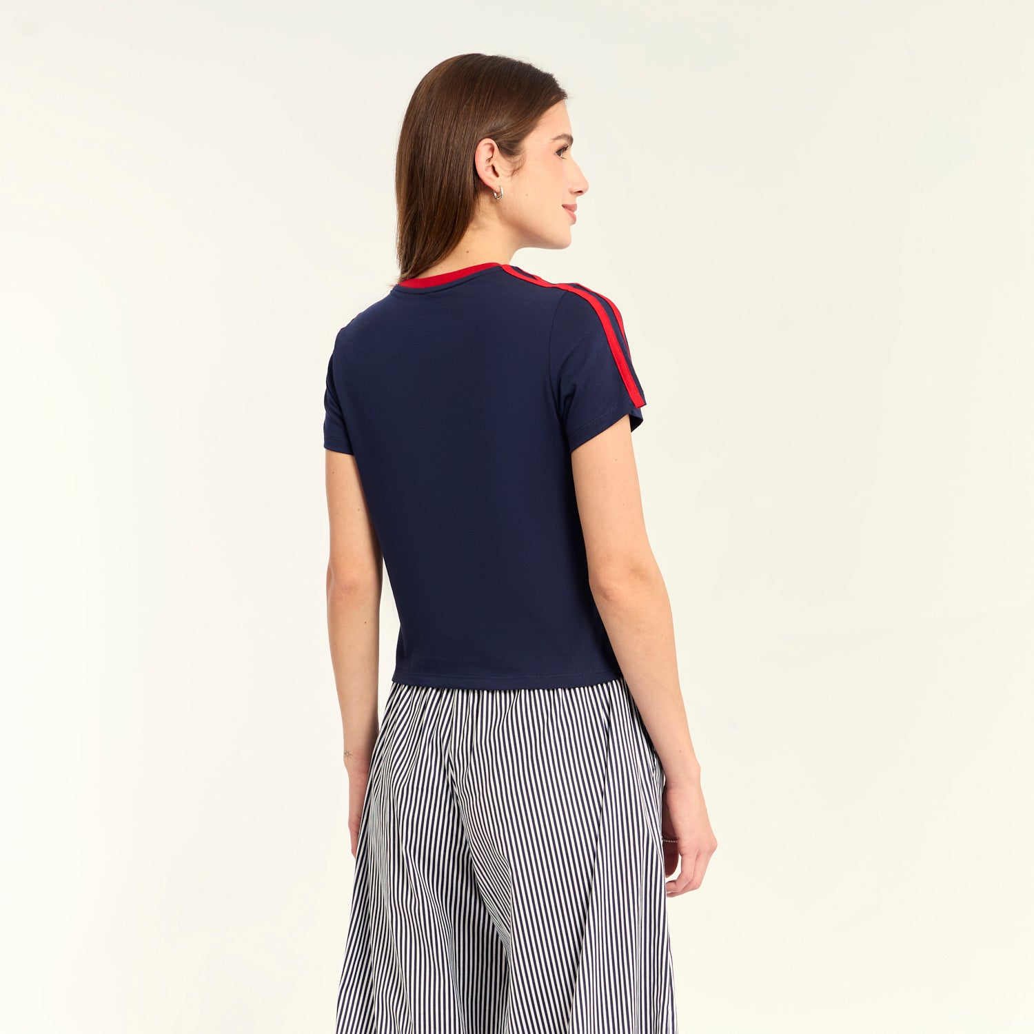 Polo Minnie Rayas Azul