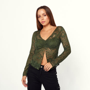 Polo Morticia Verde Militar