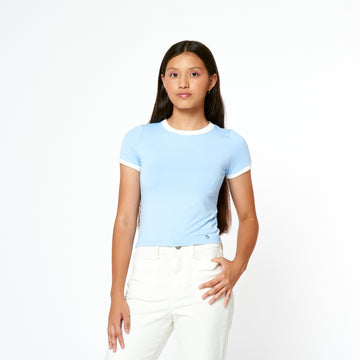 Polo New Rayas Celeste