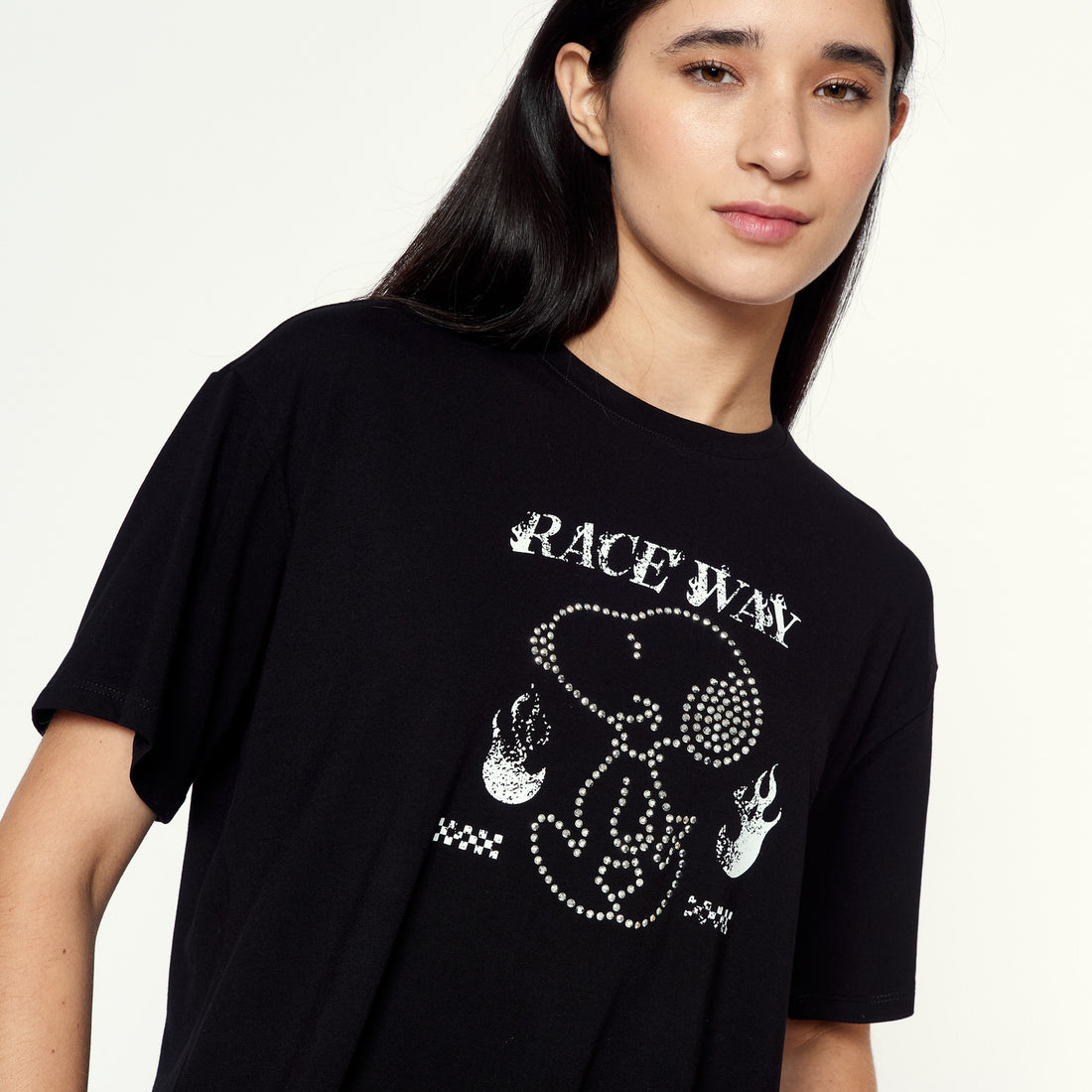 Polo Snoopy Race Negro