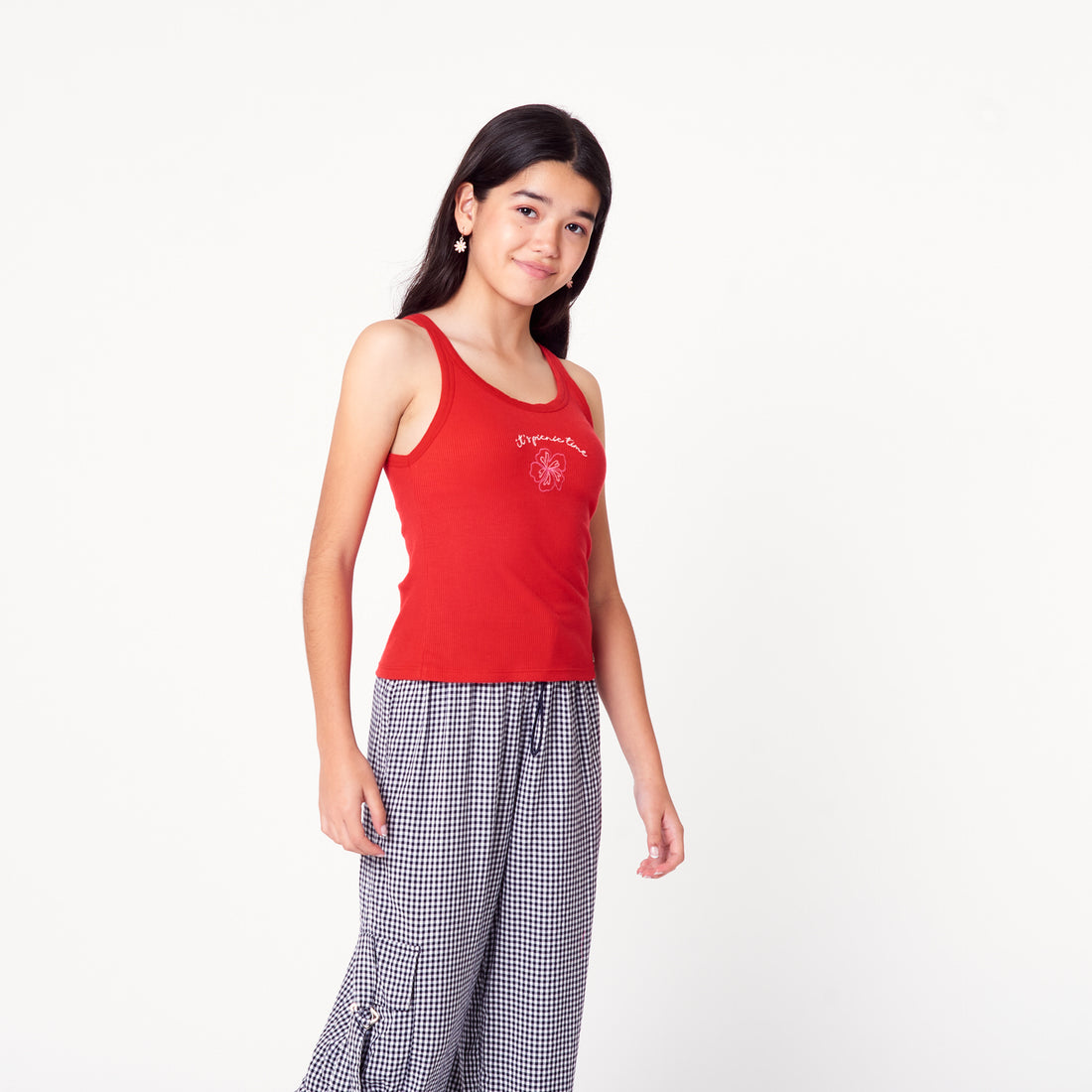 Polo Tank Rib Rojo