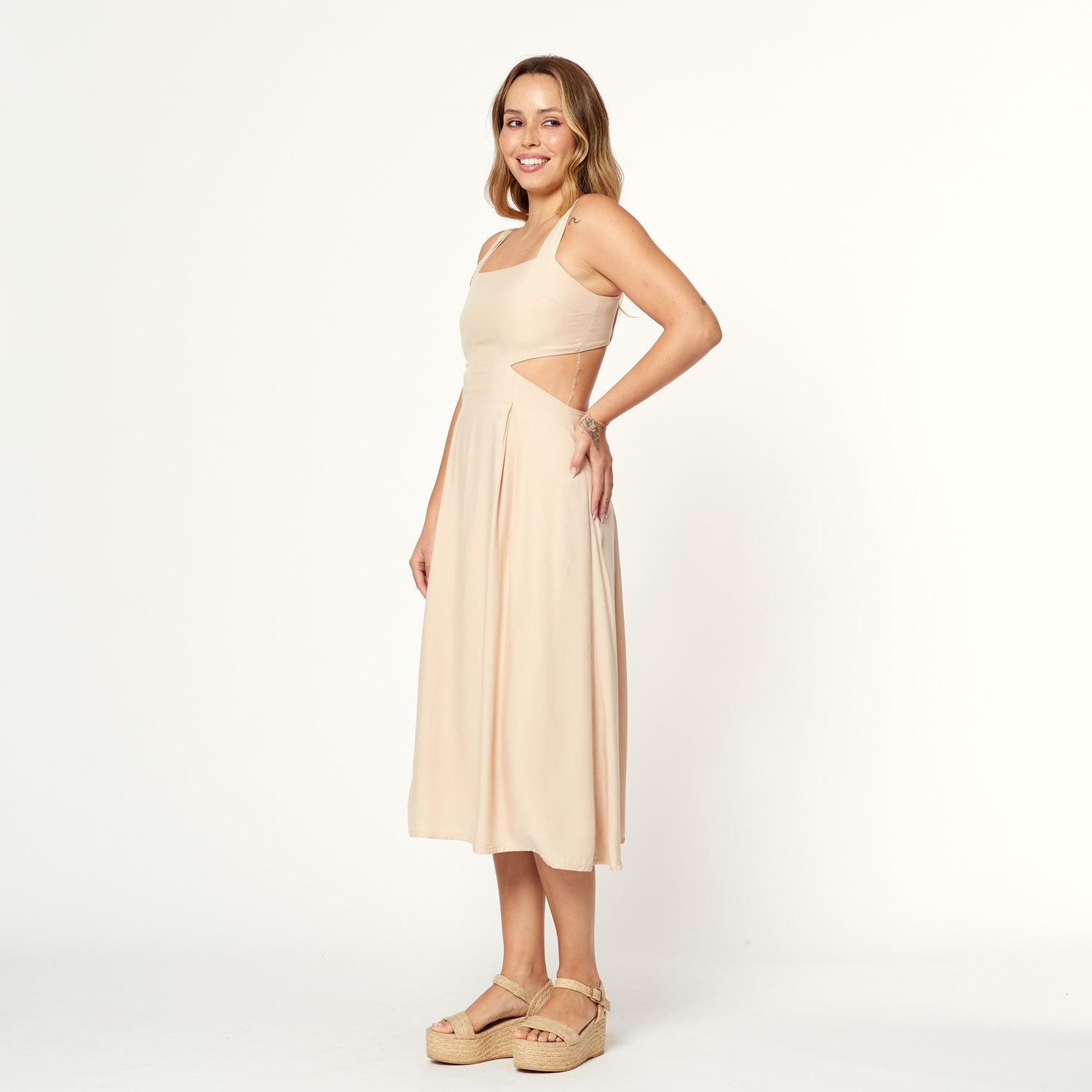 Vestido Amanda Crema