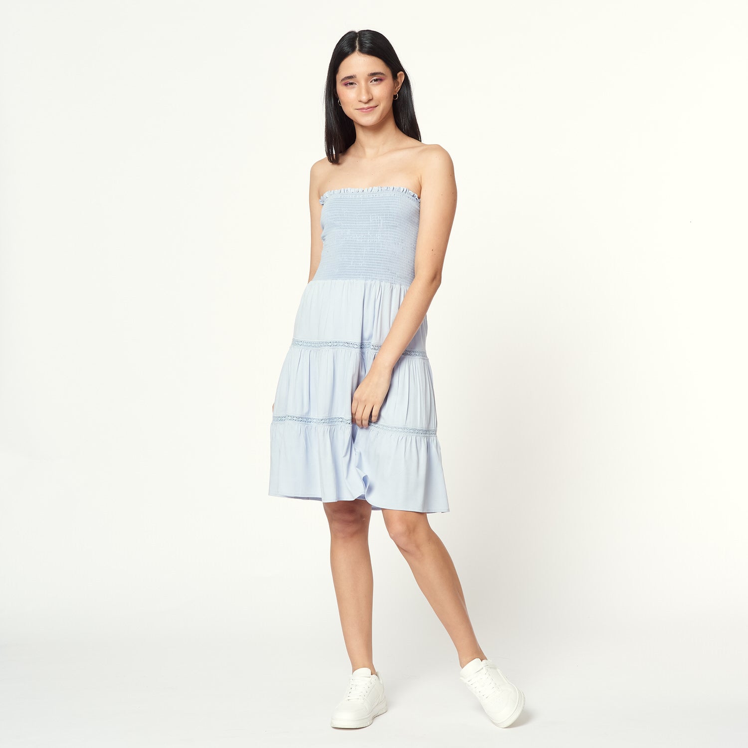 Vestido Borina Celeste