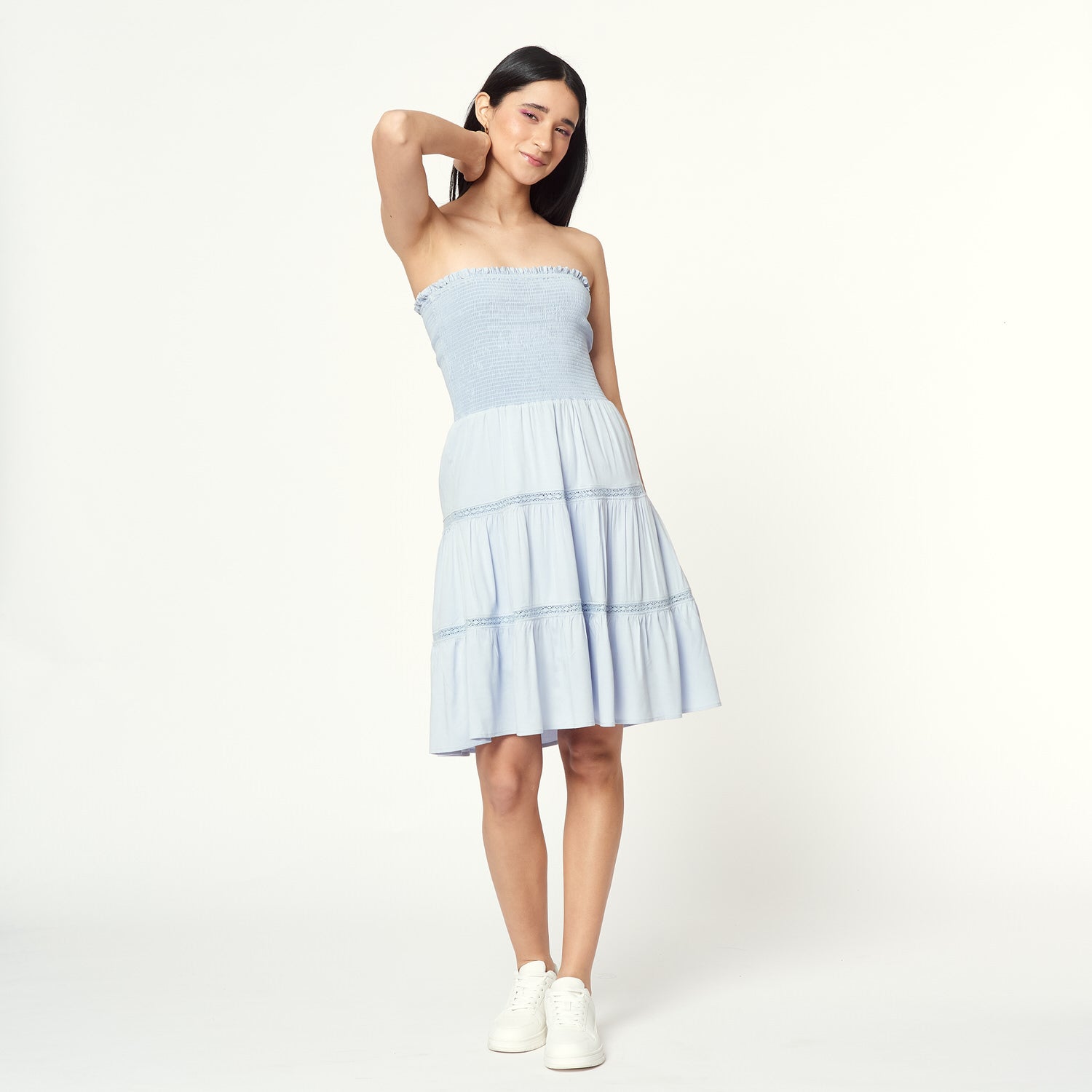 Vestido Borina Celeste