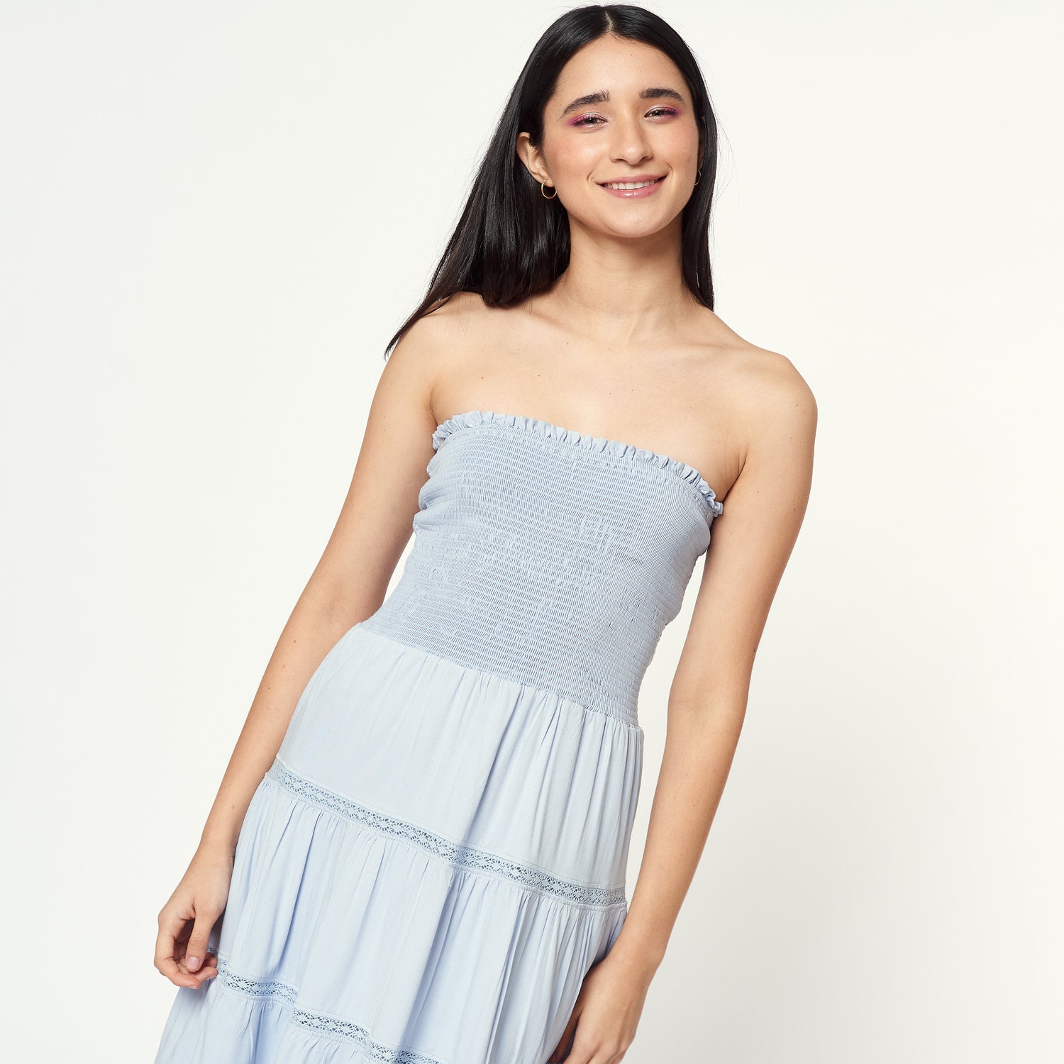 Vestido Borina Celeste