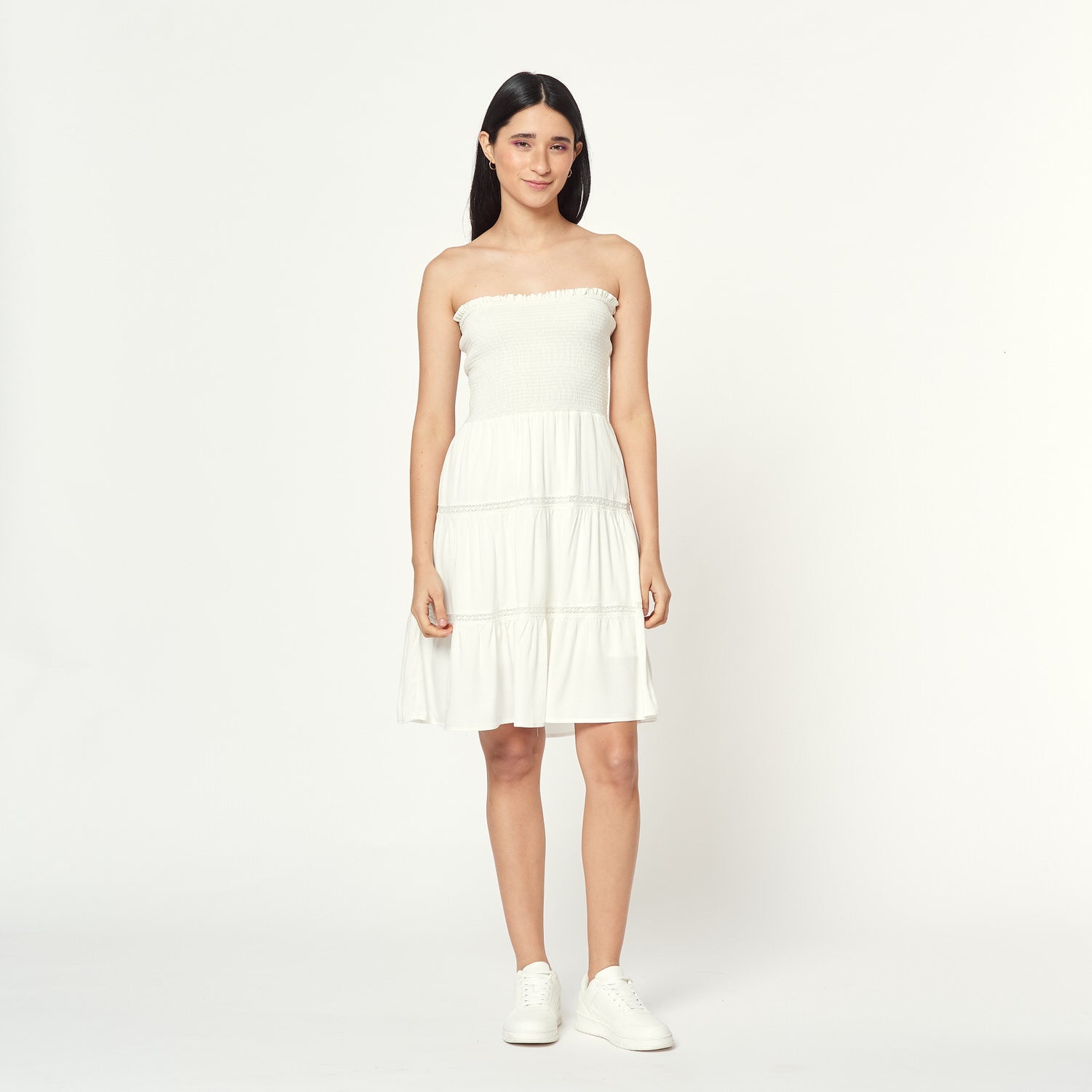 Vestido Borina Hueso