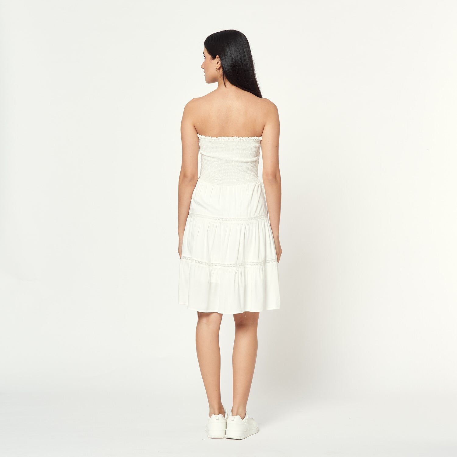 Vestido Borina Hueso