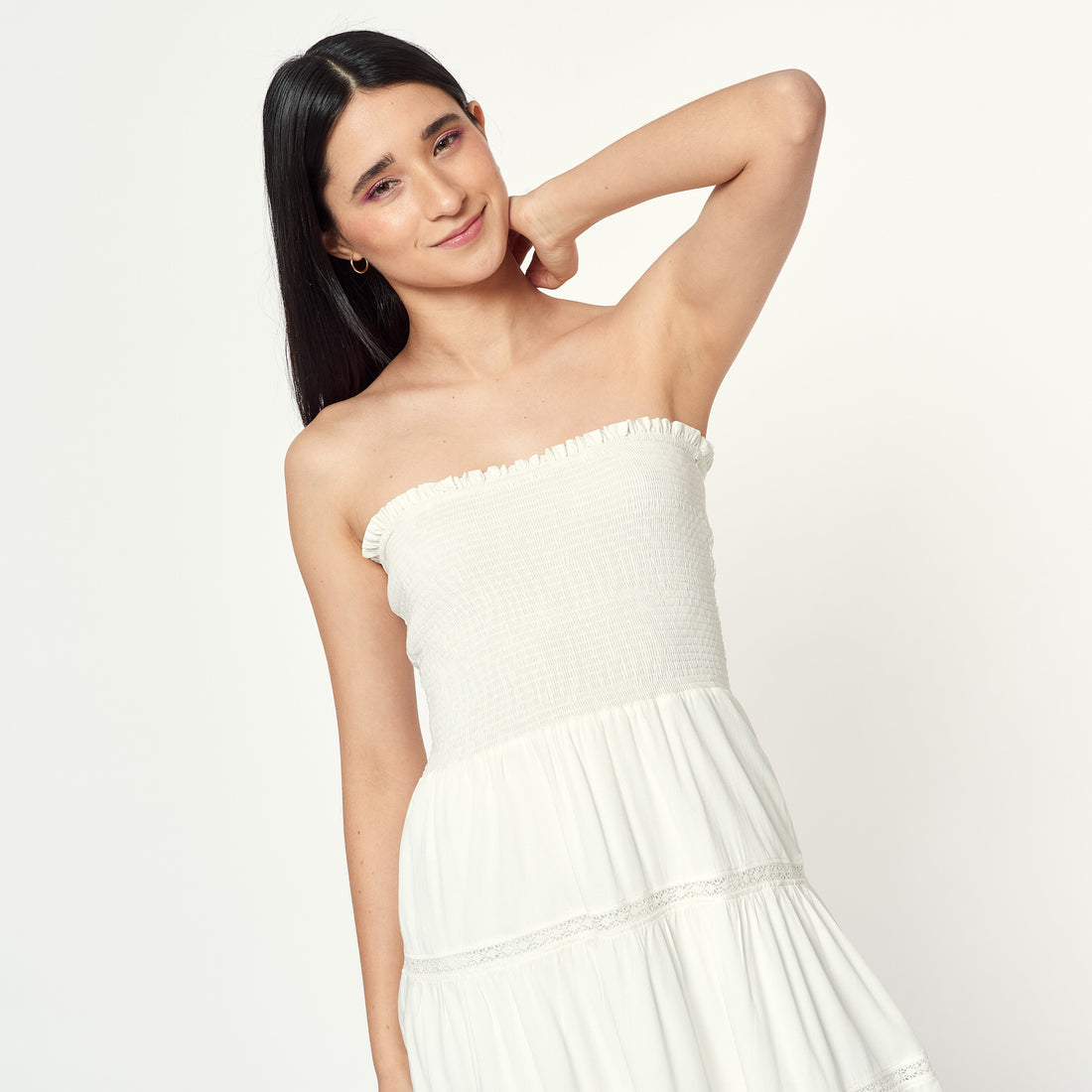 Vestido Borina Hueso