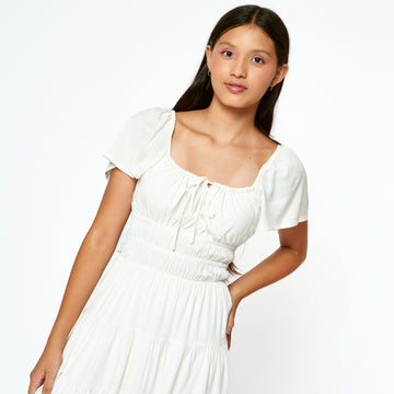 Vestido Lyndra Hueso