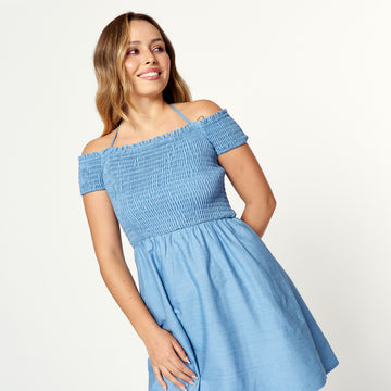 Vestido Queenie Celeste