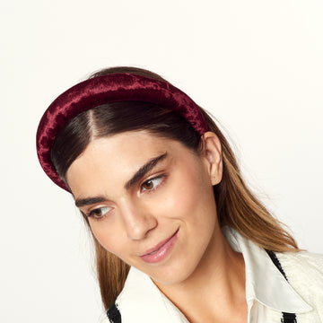 Vincha Preppy Burgundy