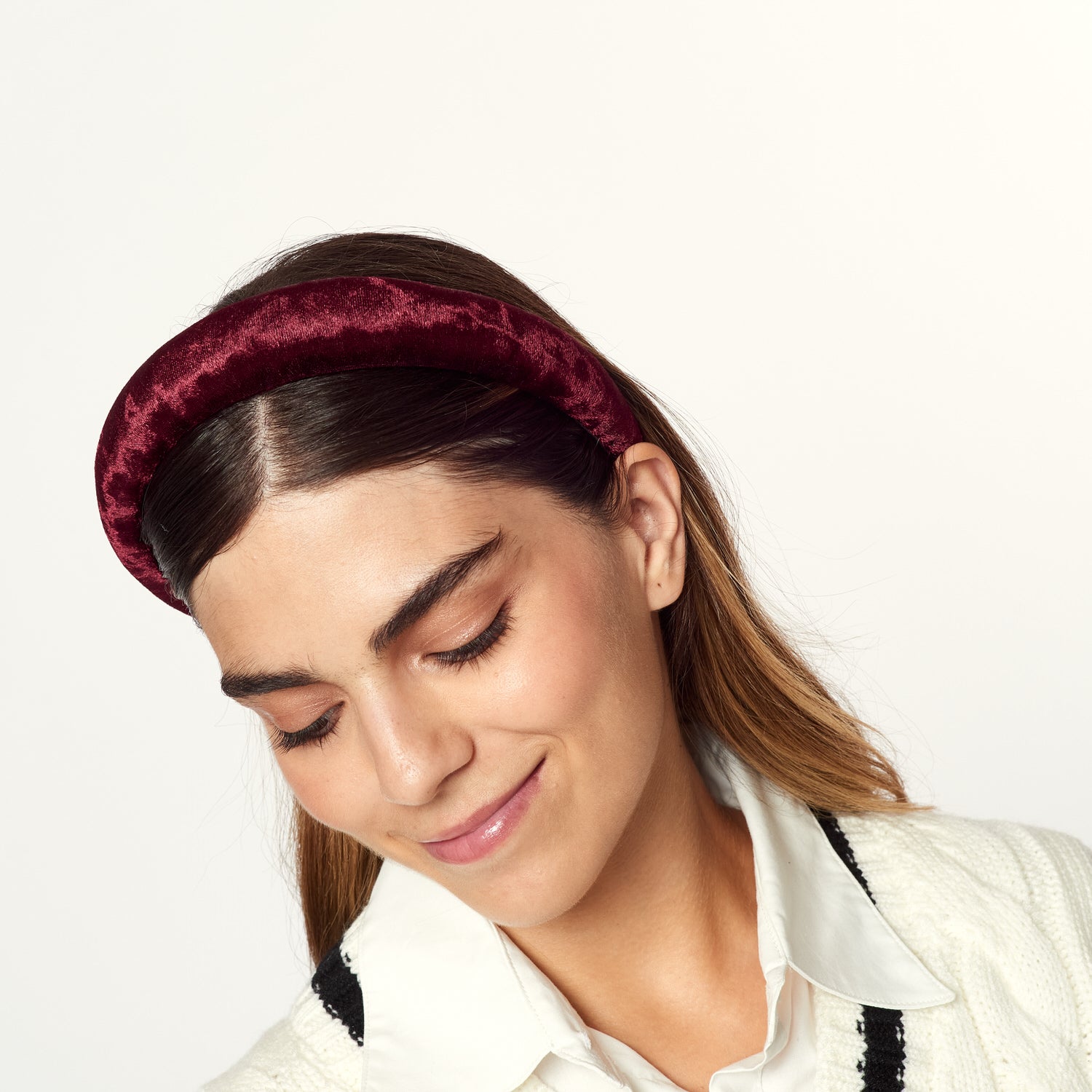 Vincha Preppy Burgundy